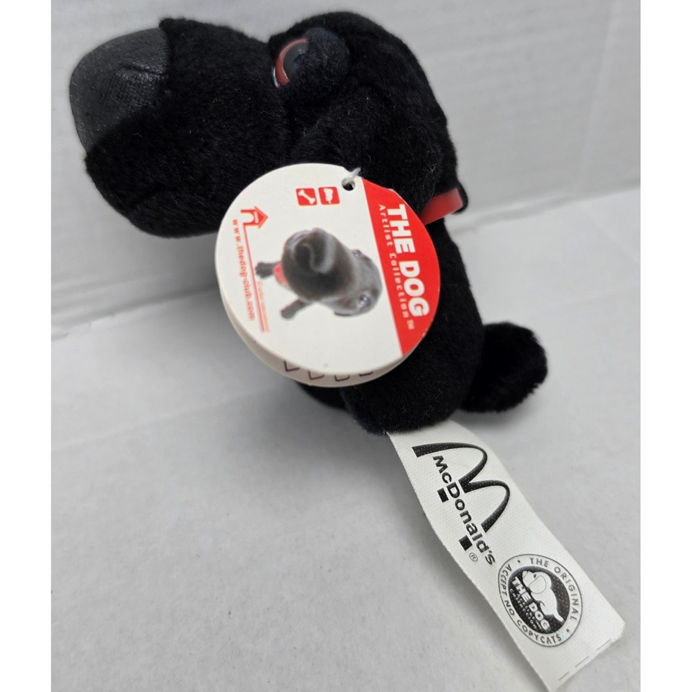 The Dog Artlist Collection McDonald's 2004 Black Labrador Retriever Plush Toy